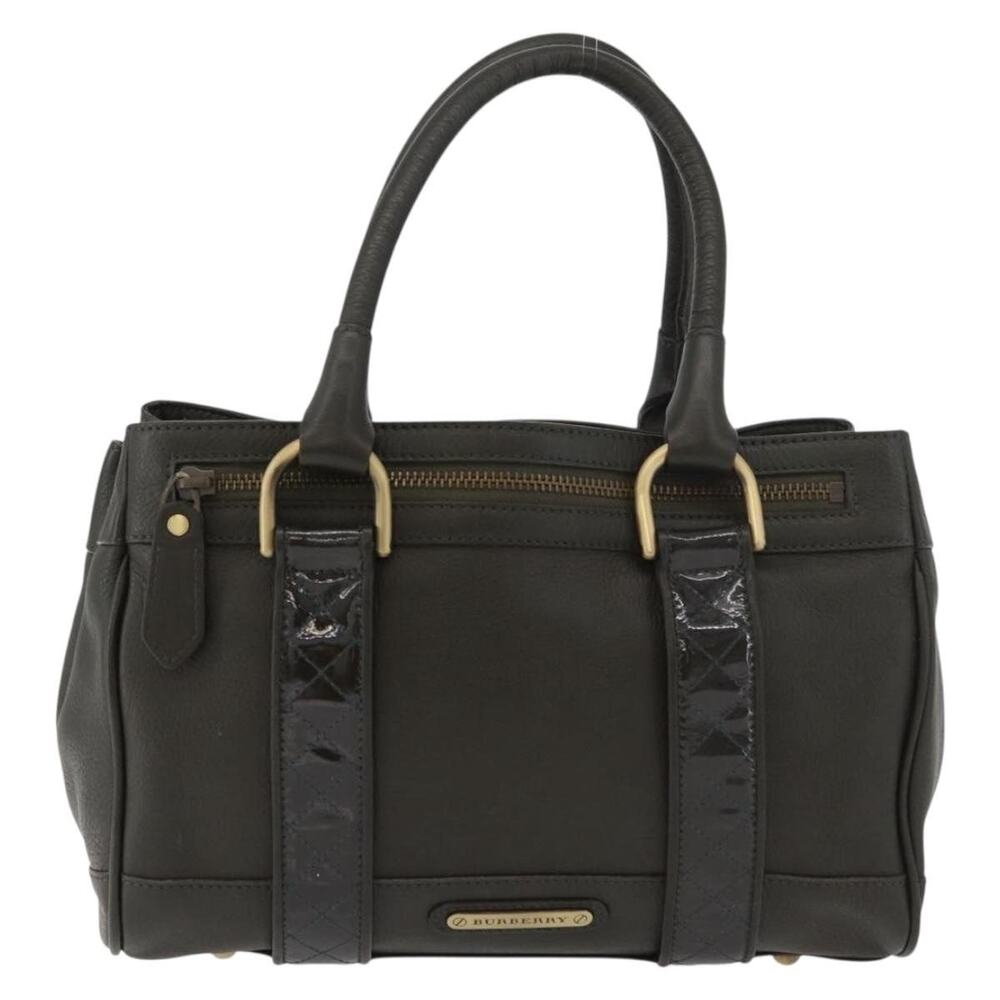 Burberry Leather Tote Bag Brown